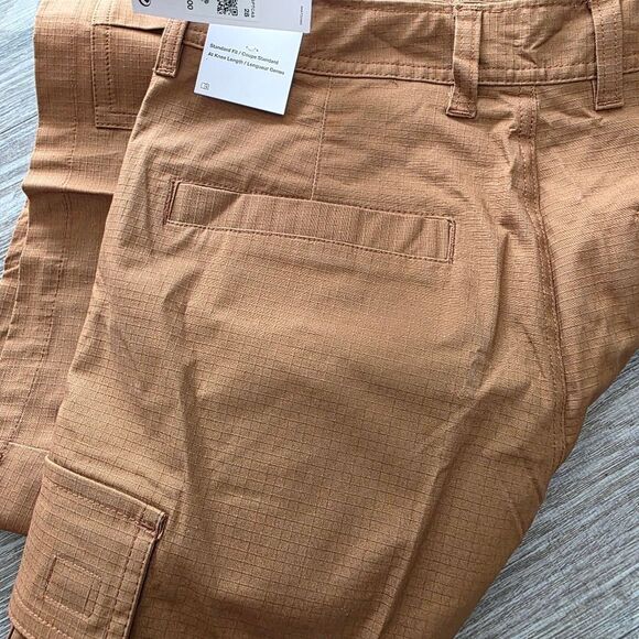 Nike Club Woven Cargo Shorts Ripstop British Tan Brown FN3517-281 Men's Size 28 - Picture 7 of 8